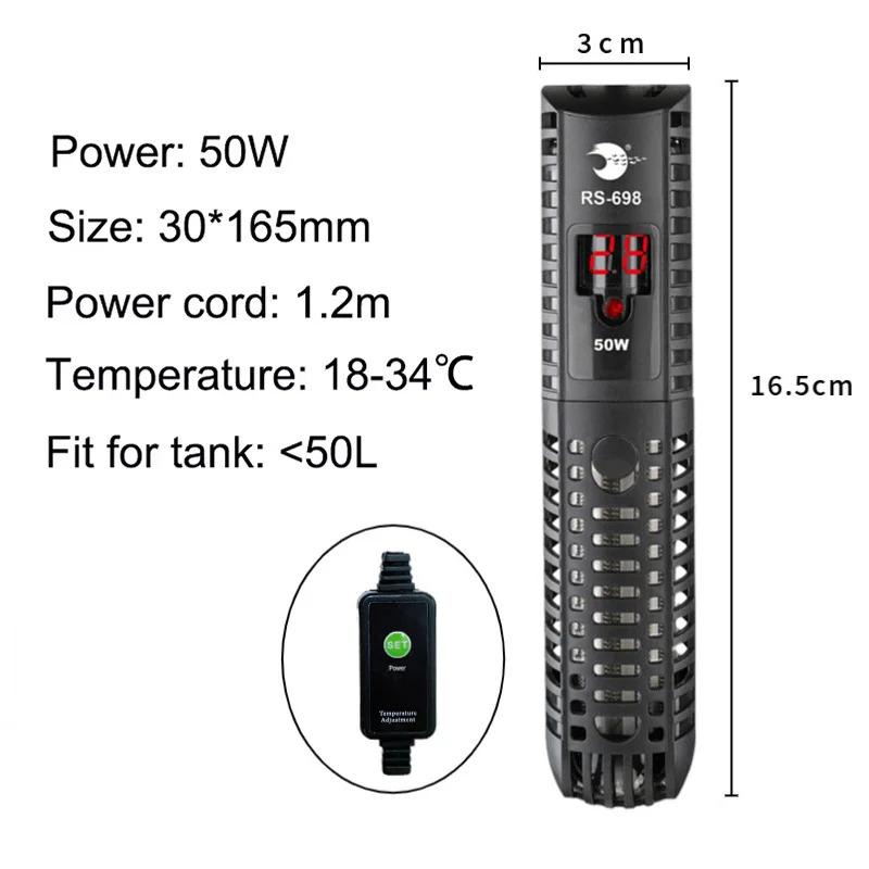 Aquarium Submersible Heater Fish Tank Water Heating Rod Constant Aquarium Thermostat Temperature Control 220-240V 50-500w 6