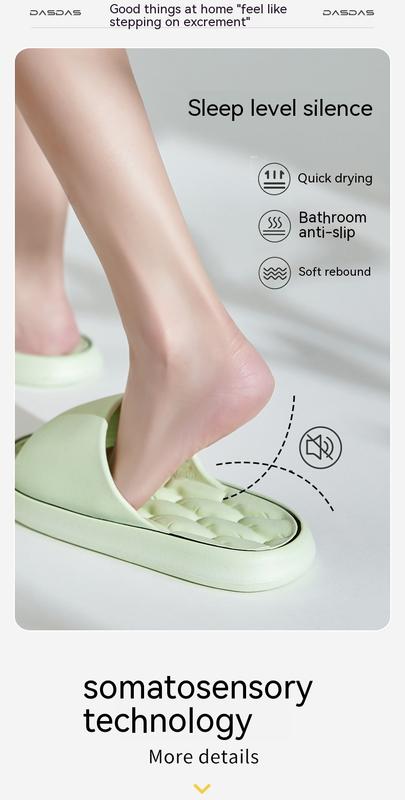 Product Introduction of Bathroom Water Seepage Super Soft Sole Home Slippers Women Cloud Slippers Eva Indoor Sandals Non-Slip Flip Flop Men Slippers 8