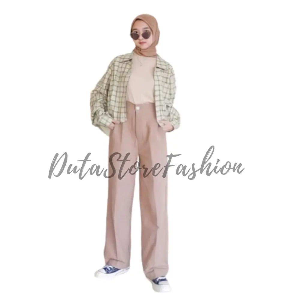 KULOT LINEN HIGHWAIST - CELANA KULOT HIGHWAIST- YUKA SLIM CULLOTE - HAIGWAIST - LINEN ANGEL PREMIUM