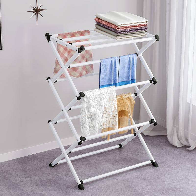 Multi-functional Foldable Clothes Drying Rack (1 Piece), Household Clothes Hanger, Towel Rack, Clothes Hanger, Bathroom Gadgets 5