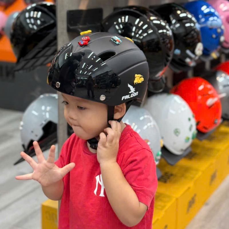  Nón bảo hiểm trẻ em Falcon City - Siêu nhẹ Cho Bé Từ 3-7 Tuổi Đạt chuẩn quốc tế Mũ bảo hiểm POC chính hãng 