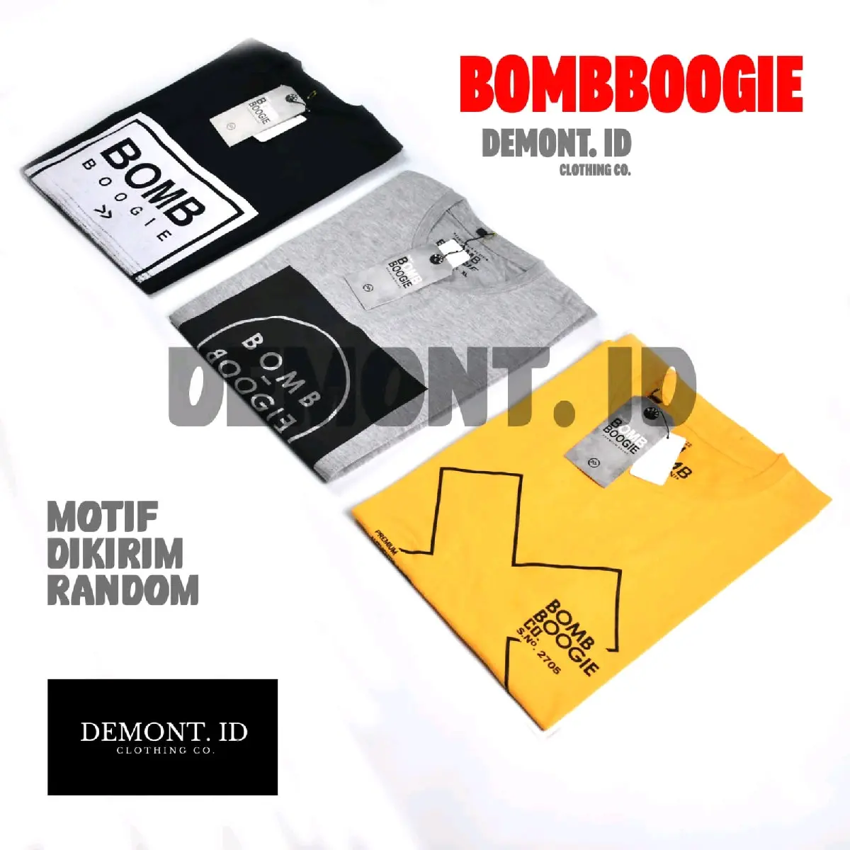 Kaos bombogie 3 pcs 100k/ kaos bombogie ori/ kaos bombogie 2022/kaos distro  pria murah/kaos distro bombogie