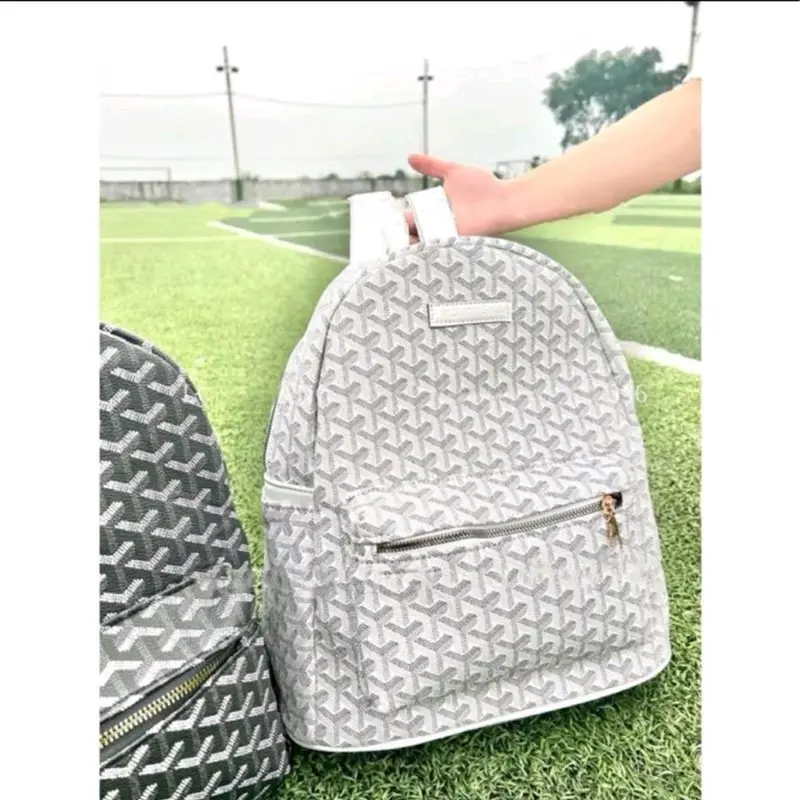 Balo vẩy rồng trắng size 40 nam nữ có thể đeo đi học đi chơi 1