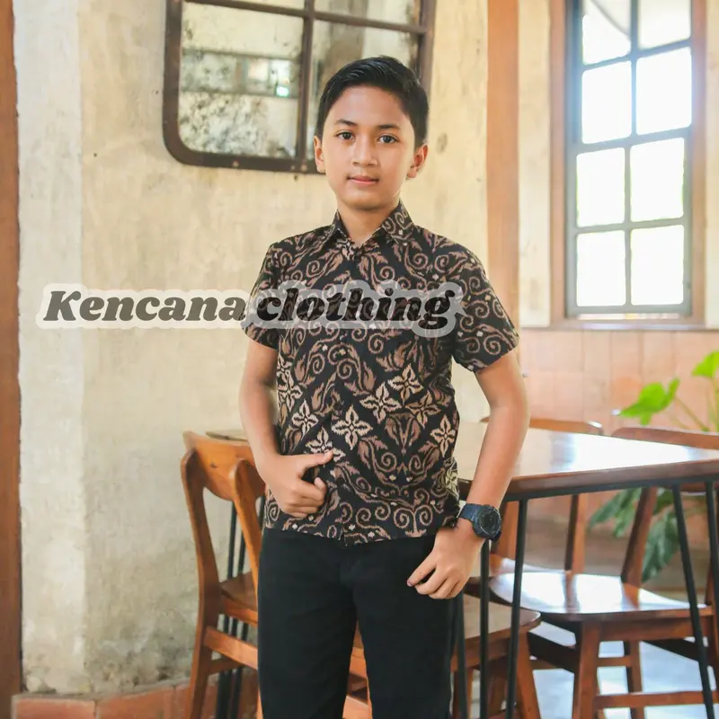 Couple Batik Keluarga Motif songket Abu 7