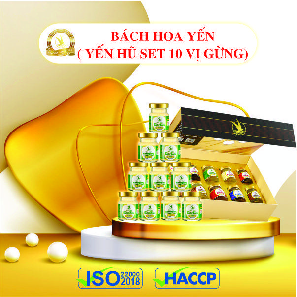 [YVNN] YẾN HŨ VỊ GỪNG (BÁCH HOA YẾN NGUYÊN CHẤT LÊN ĐẾN 65% TƯƠNG ĐƯƠNG 10Gram YẾN) 2