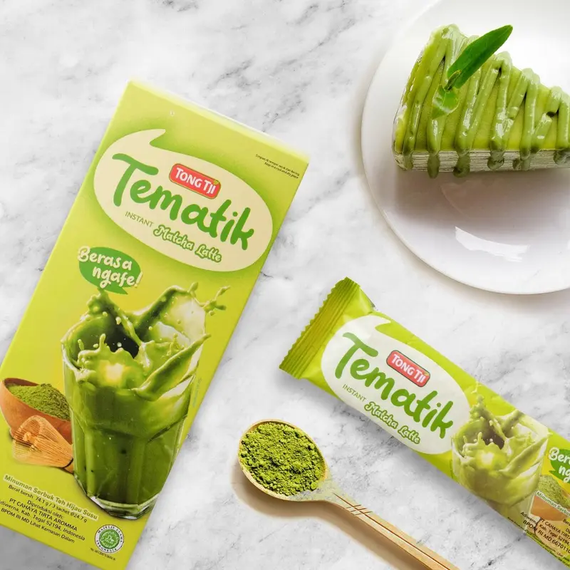 Tong Tji Tematik Matcha Latte Box isi 3s 2