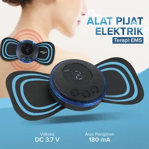 Alat Pijat Mini Terapi Leher Pundak Tubuh Punggung Tangan Massage Elektric Massager Recharging EMS