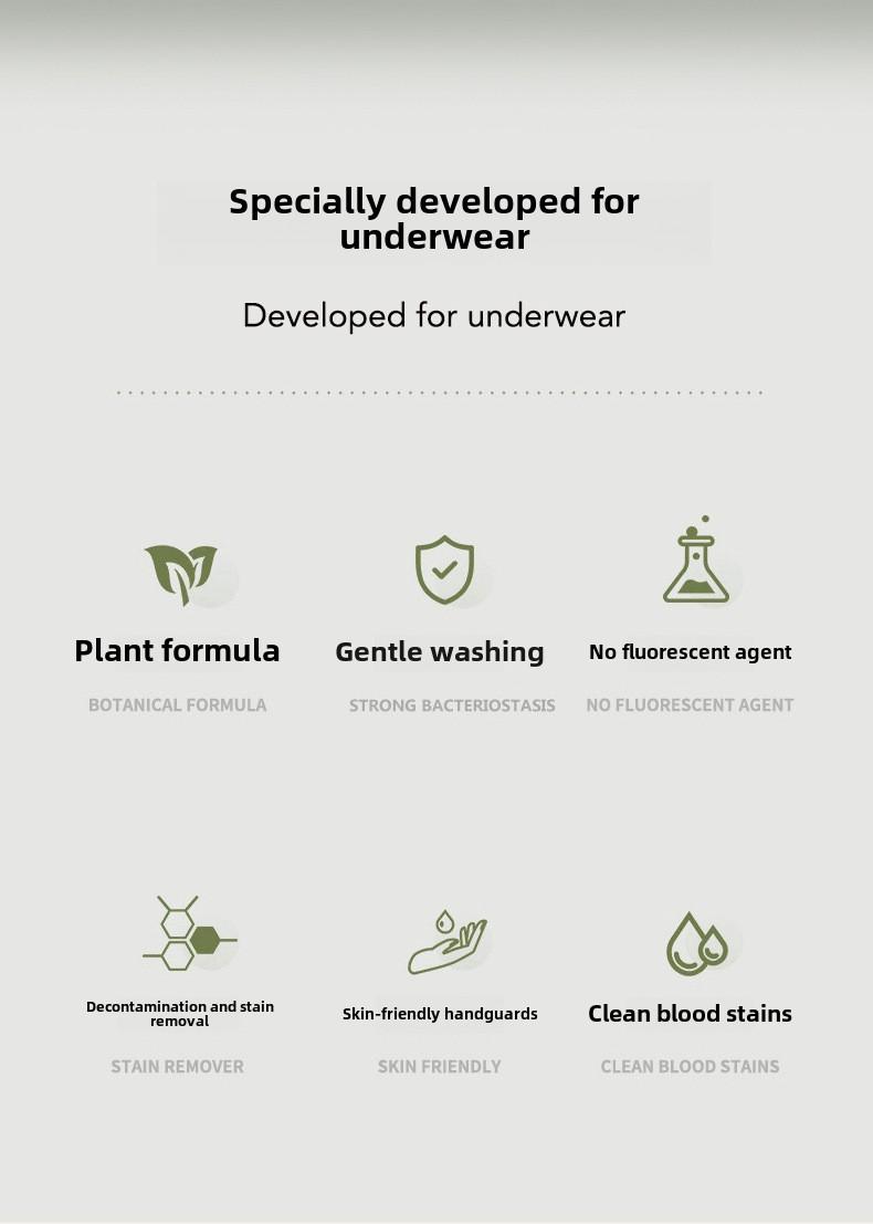 Product Introduction of Tea tree essence underwear special laundry detergent cleaning liquid sterilization laundry detergent 0