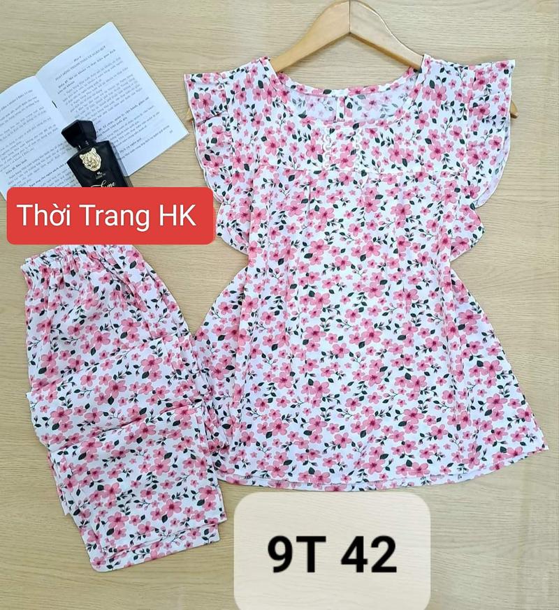 Product Introduction of Đồ bộ  quần 9 tấc có túi vải lụa mềm, size từ 40 đến 90 ký,hoa sẽ thay đổi theo từng đợt ạ 5