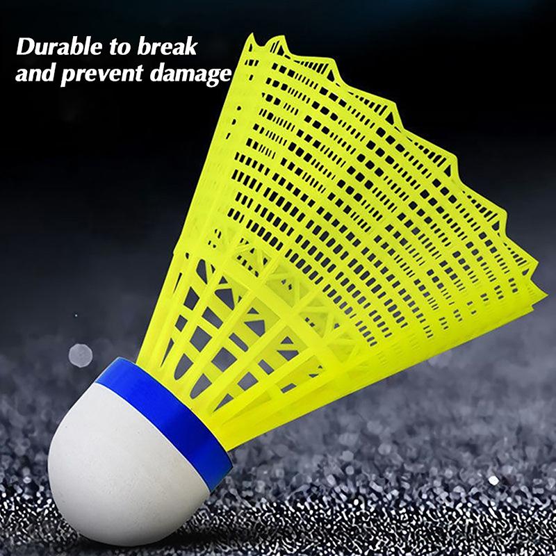 Product Introduction of Quả Cầu Lông Bằng Nhựa, 1 Cái, Bền, Màu Vàng Và Trắng, Cho Học Sinh, Nylon 18