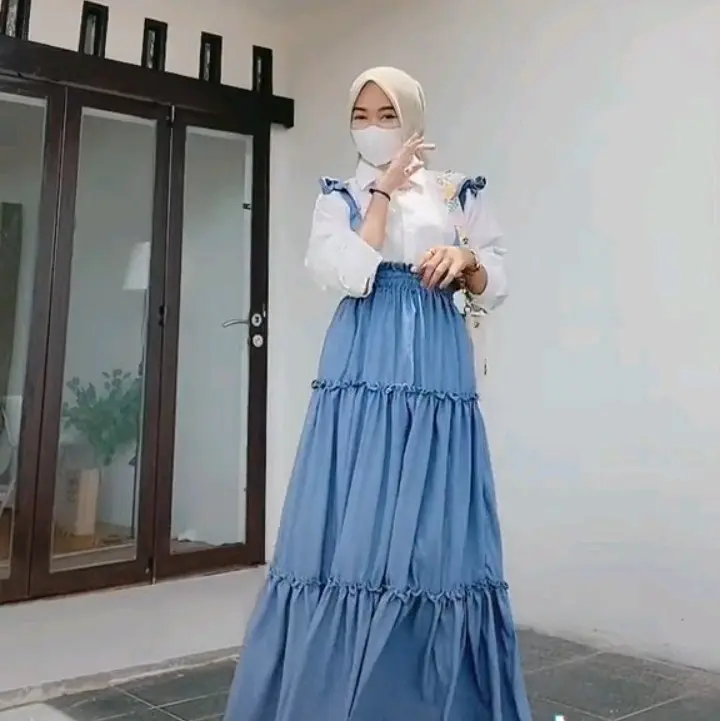OVERALL CANTIKA BAHAN CRINCLE BISA JADI 3 MODEL