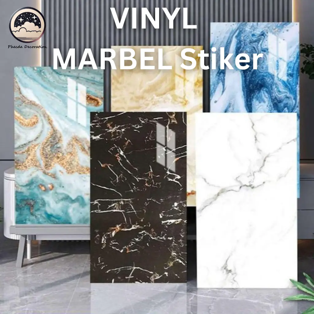 [30cm x 60cm]Wall Paper Stiker Dinding Marmer / VINYL Marbel Sticker / Wallpaper Motif Marmer Kamar Pvc Marble