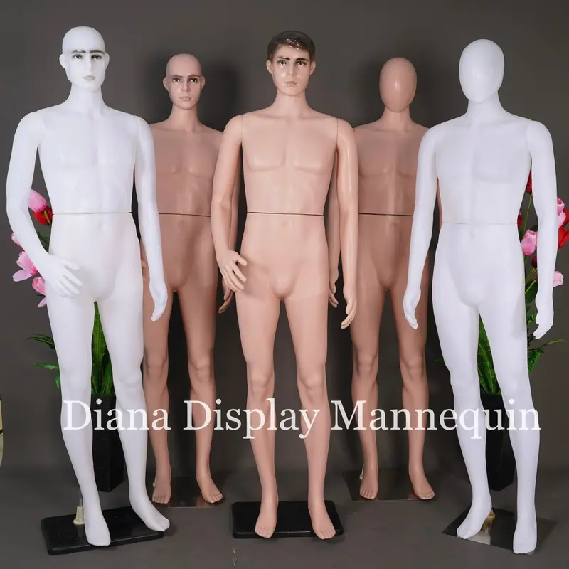 PATUNG MANEKIN BAJU FULLBODY PRIA DEWASA PLASTIK KOMPLIT DENGAN PLAT PLASTIK ATAU BESI 1
