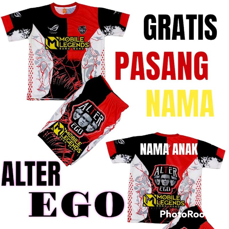 SETELAN BAJU GAMING TEAM SQUAD EEVOOS Lengan pendek Poliester Bisa Dicuci Dengan Mesin 3