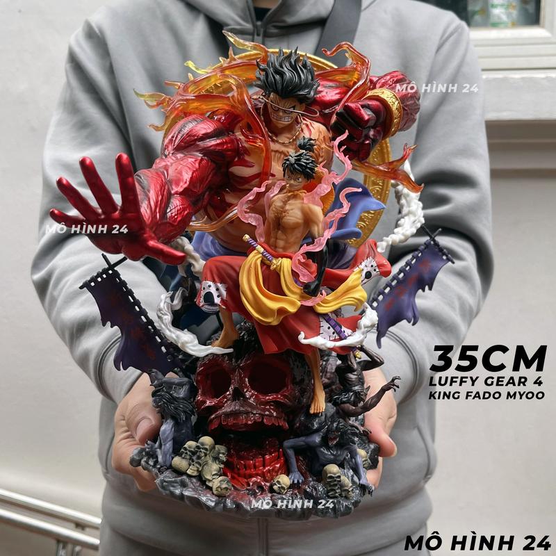MÔ HÌNH Monkey D Luffy gear 4 King Fado Myoo CAO CẤP CỠ LỚN có led chiến đấu với Kaido trong anime One piece vua hải Fudo Myoo