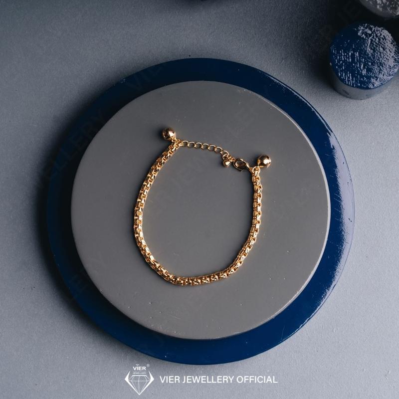 Vier Edition 12926-8437 gelang simple wanita 4mm 2