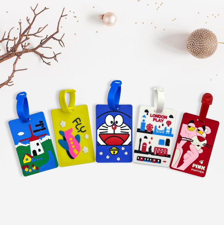 Thẻ Đeo Bảng Tên Silicon Name Tag Chống Thất Lạc Cho Balo,hành lý, thẻ tên treo…