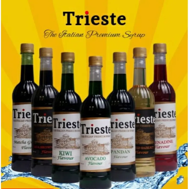 Syrup Trieste The Italian Syrup Flavor 650ml Sirup Premium Botol Gula ...