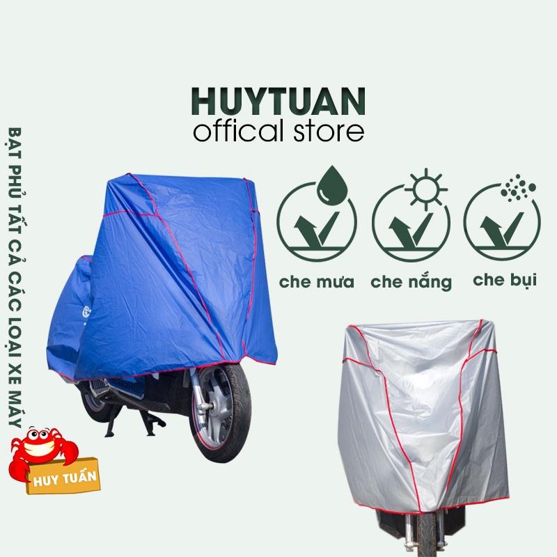 Bạt phủ xe máy che nắng che mưa loại dày dặn 220x115cm - Bạt che xe nhựa EVA siêu nhẹ phản quang chống trầy xước bibi90 1