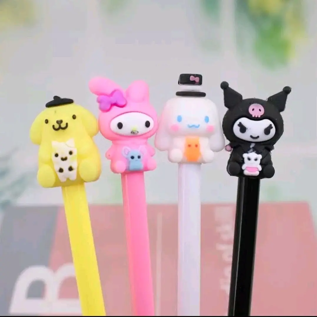 Pulpen Gel Karakter Lucu Sanrio Melody Cinnamorol Kuromi Pompompurin
