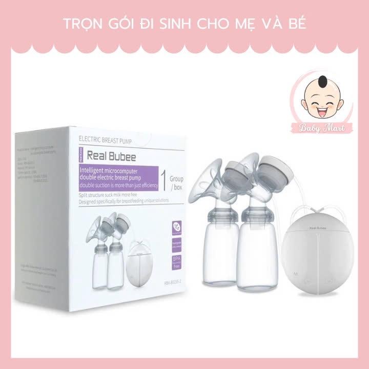 Máy Hút Sữa Điện Đôi Real Bubee Cho Mẹ Voi