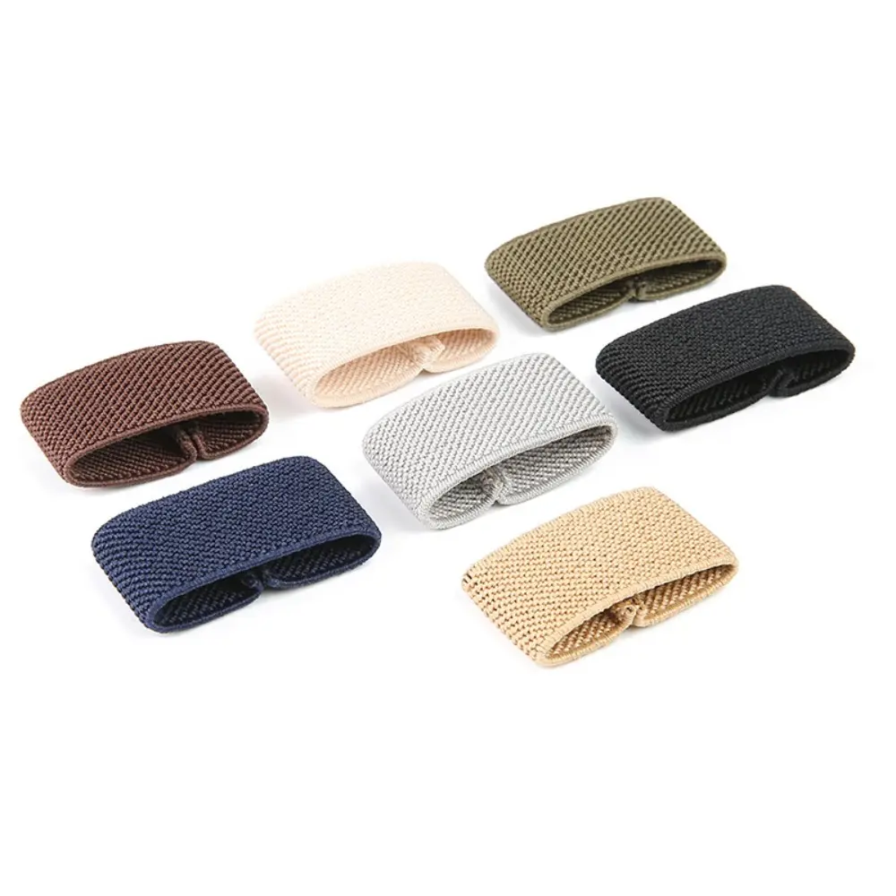Elastic Nylon Belt Elastic Ring Accessories Mini Twill Fixed Trouser Belt Intermediate Finger Ring