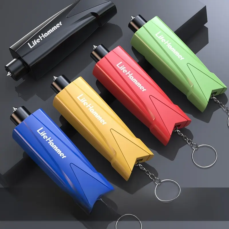 Multifunctional car window breaker, portable and safe, car inspection tool