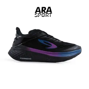 910 Original KANZAKI Sepatu Lari - TRIPLE-BLACK/BIRU/UNGU