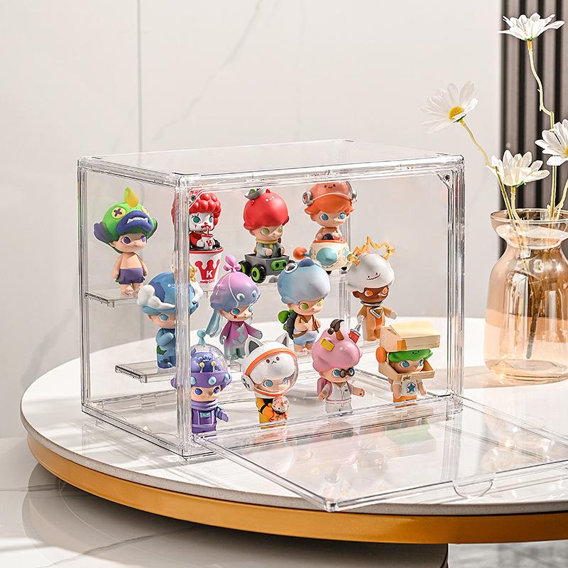 Tủ, Hộp Trưng Bày Trong Suốt 3 Tầng Bảo Quản Mô Hình Lego,Sonny Angels, Popmart, Dimoo, Skullpanda Shopbecat phòng ngủ có ngăn