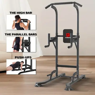 Merax barbell rack 550lbs max load adjustable squat stand dipping station gym weight bench press stand sale