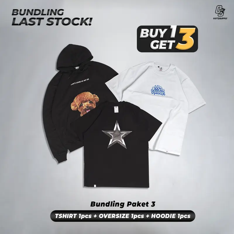 OOTDSUPPLY Bundling Last Stock Pack | Buy 1 Get 3 More | Limited Item Unisex | Free Sticker 1