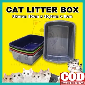 Baskom Bak Pasir Pup Kucing / Cat Litter Box / Tempat Kotoran Hewan Ukuran 30cm