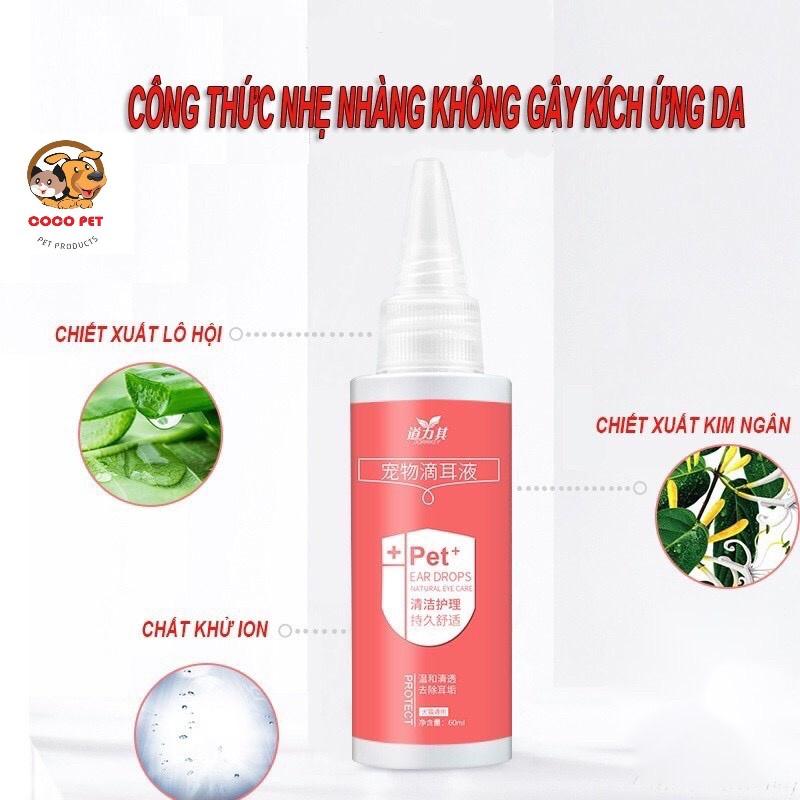 Product Introduction of Dung Dịch Nhỏ Tai, Vệ Sinh Làm Sạch Rận Tai Chó Mèo DORRIKEY 60ml Ngăn Ngừa Viêm Nhiễm Cho Chó Mèo 2