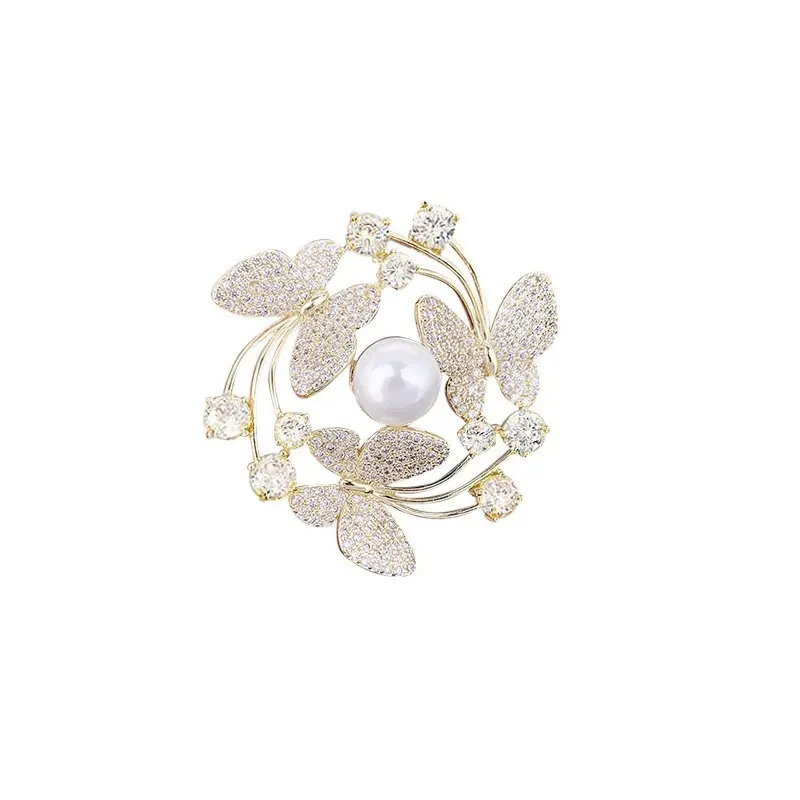 High-end niche butterfly brooch, versatile coat corsage, temperament suit accessories pin