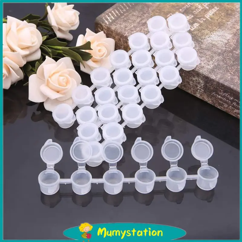 Mumystation Pot Cat Plastik Renteng Strip 8x5ml Kosong Empty paint cup 0