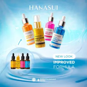 HANASUI Serum Anti Acne, Vit C, Whitening gold, Vit C + Collagen, Men Bright Active, Retinol, Exfoaliting