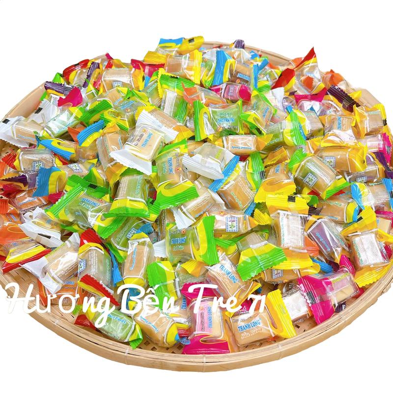  Kẹo dừa Thanh Long Bến Tre  MIX ĐỦ VỊ- Ăn Vặt Candy Food Snack 