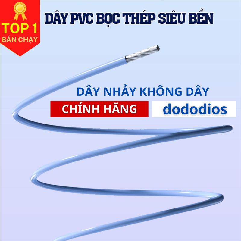 Dây nhảy không dây đếm số dododios đo Calo thể dục giảm cân tại nhà có tạ sắt và dây lõi thép 3