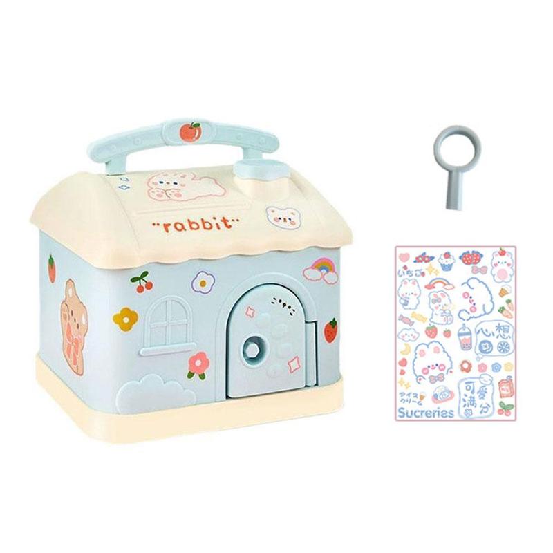 Product Introduction of Cute Cartoon Small House Money Bank Children's Gift Jar Savings B2D1 29