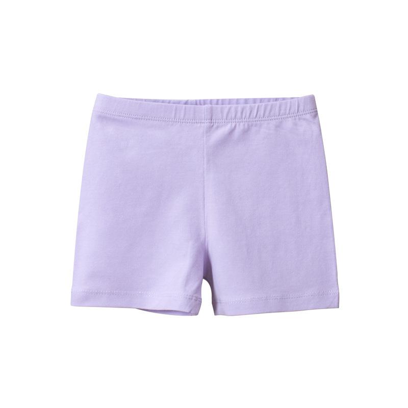 2025 Girls' Leggings Summer Thin Girl's Solid Color Safety Pants Baby Outerwear Crawler short girl 1