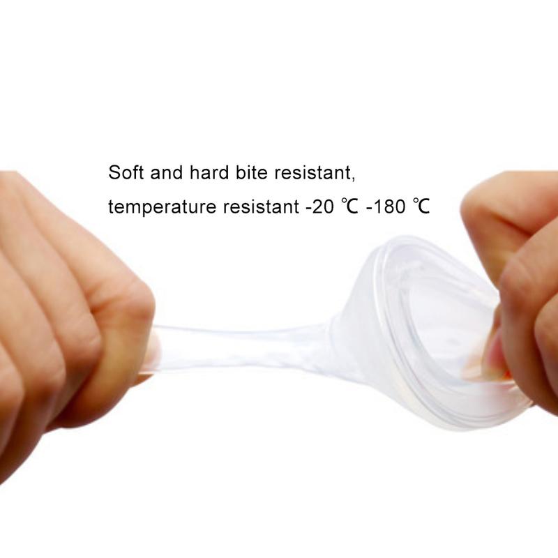 Lhebayrt 5Pcs Baby Silicone Wide Neck Spiral poyuasezPacifier Teat Dummy Feeding Soother 3