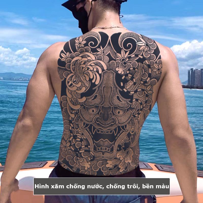 Hình xăm 15 ngày full lưng BD-007 hình xăm giả tạm thời bền màu chống nước lên tới 15 ngày