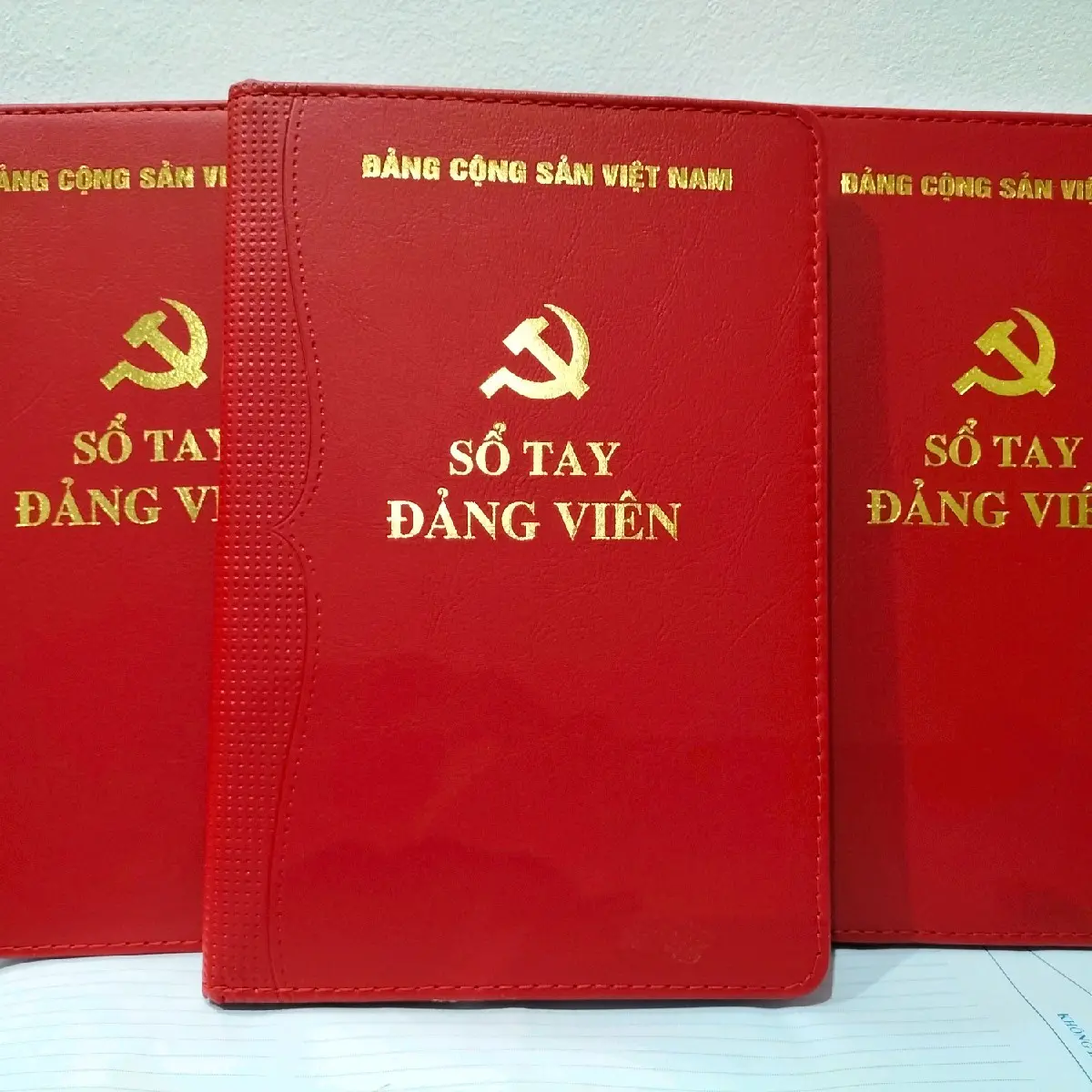 Sổ tay đảng viên bìa da 16*24cm 200 trang