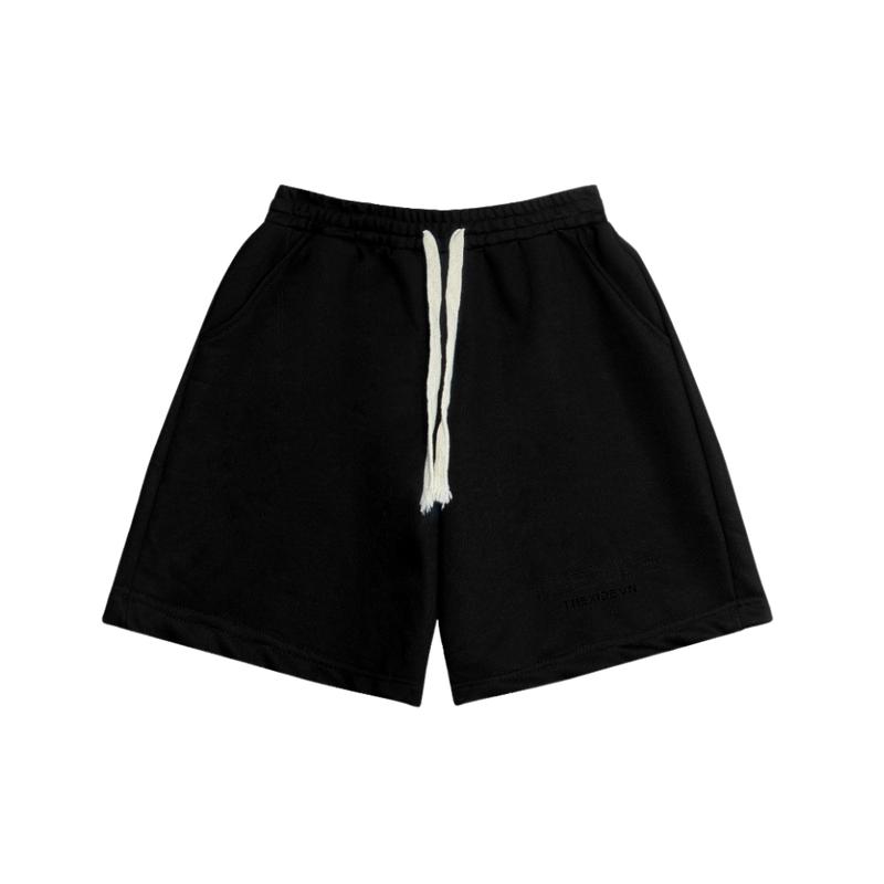 Quần short M2 dây rút bản to, quần short nam nữ Menswear, Quần Lửng nỉ chân cua mềm mịn, mát định lượng 350gsm
