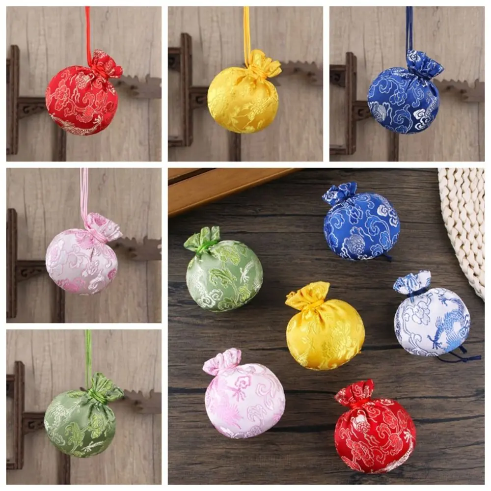Smooth Dragon Boat Festival Bag Dragon Pattern Sachet Jewelry Packaging Ethnic Style Jewelry Storage Bag Brocade Small Pouch Chinese Style Sachet Car Hanging
