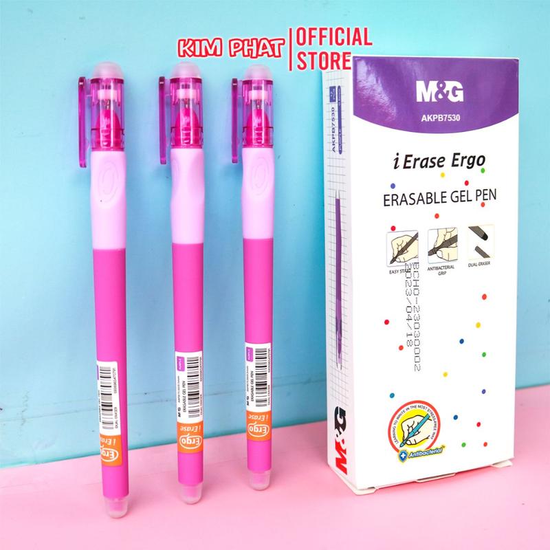 Bút gel tẩy xóa được MG AKPB 7530 - Ngòi 0.5 mm - Mực Tím / Ruột thay thế AKR 66271