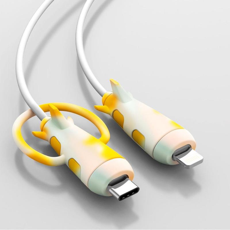 Product Introduction of New Cable Protector Color Cable Winder Soft Silicone Cover Type C Charger Cable Protector Data Line Practical Accessories 12