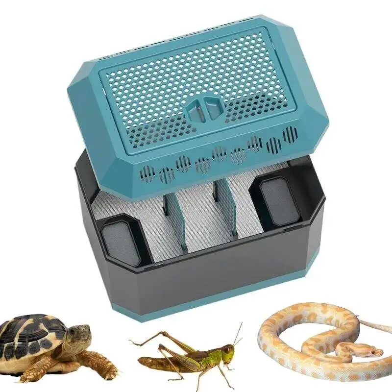 Mini insect breeding Keep away from light Live food storage box lizards chameleons Snake Feeding Box Habitat for reptile