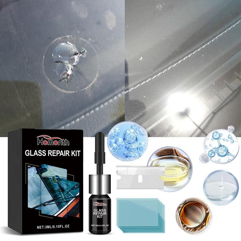 Product Introduction of Car Windshield Crack Repair Fluid Window Repair Resin Glass Curing Car Scratch Crack Glue Y6J8 24
