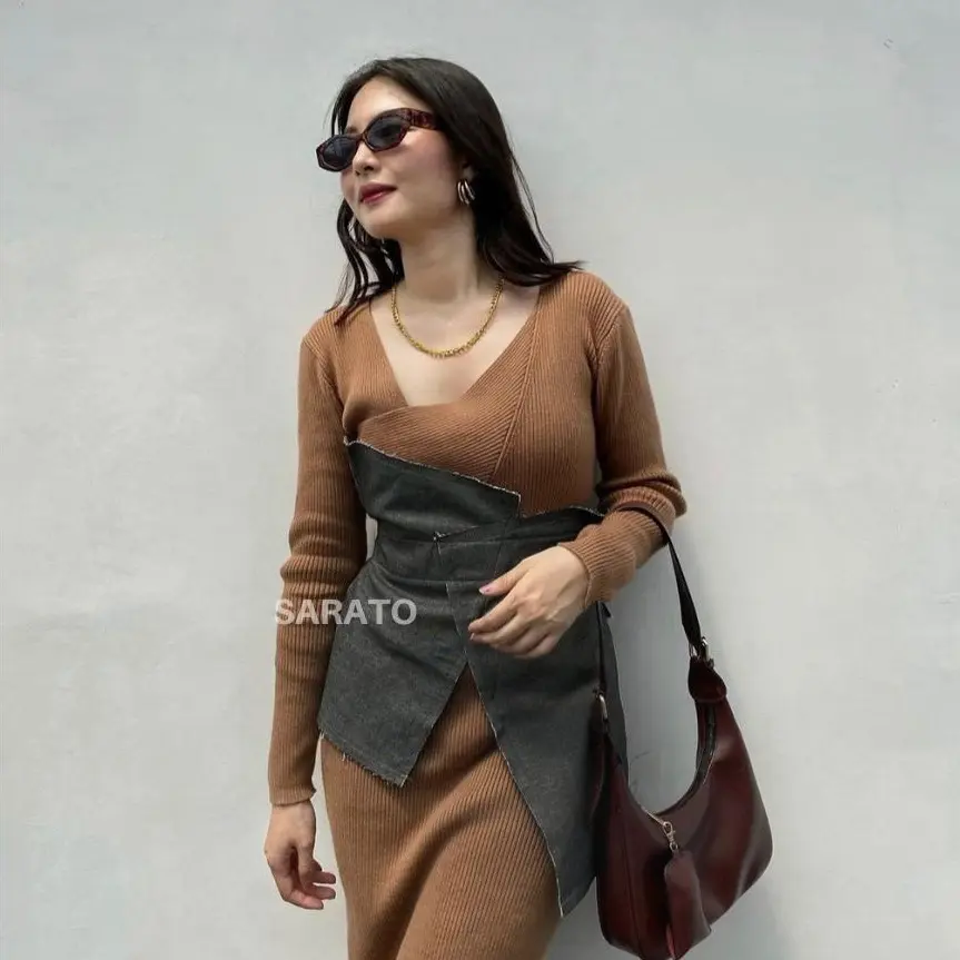 SARATO - [Best Seller!] Emery Obi Belt Jeans Outfit Wanita